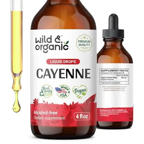 Cayenne Pepper Supplements - Organic Cayenne Pepper Tincture - Cayenne Pepper Liquid Wild & Organic Au supplements