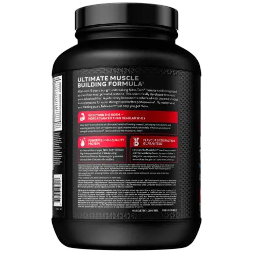 MuscleTech NitroTech Whey Protein Powder, Muscle Maintenance & Growth, Whey Isolate Protein Muscletech Au supplements