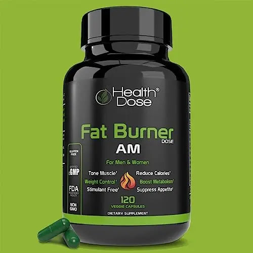 Health Dose Fat Burner AM. Weight Control & Metabolism Boost. For Active Lifestyles. Health Dose Au supplements