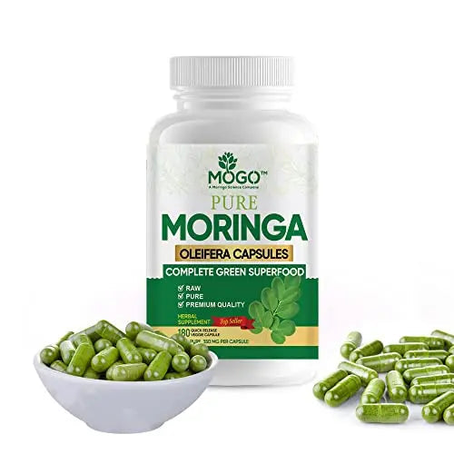 MOGO Moringa Oleifera Capsules | 100% Pure Single Origin Moringa Leaf Powder Supplement MOGO Au supplements