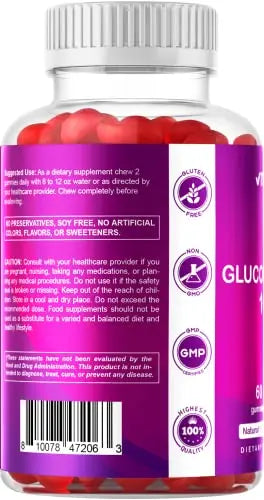 Vitamatic Sugar Free Glucomannan Gummies (Amorphophallus Konjac Root) - 1000mg per Vitamatic Au supplements