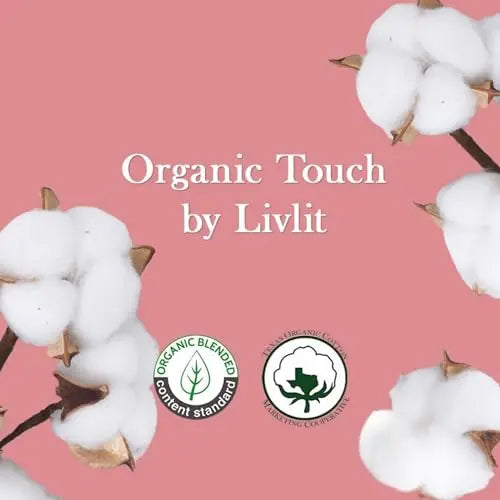 Livlit Ultra Thin Panty Liners Sanitary Pads, 100% Certified Organic Cotton from Texas, Light Absorbency LIVLIT Au supplements
