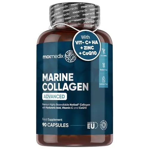 Marine Collagen Capsules 1455mg - Naticol Type 1 Collagen Supplements for Women & Men maxmedix Au supplements