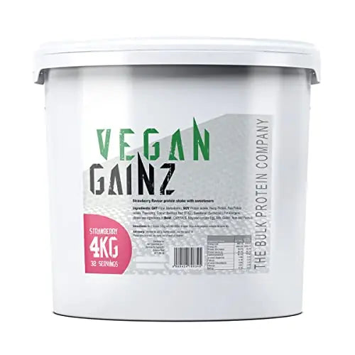 The Bulk Protein Company, Vegan Gainz - Plant Based Protein Powder - Weight Gainer- 32 Servings The Bulk Protein Company Au supplements