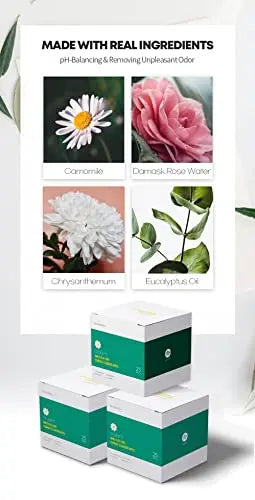 Oldam Feminine Flushable Wipes: 100% Vegan, pH-Balanced, Moisturizers & Essential Oils, Sensitive Skin Oldam Au supplements