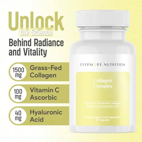 EVERMORE NUTRITION Grass Fed Collagen Complex with Hyaluronic Acid, Vitamin C and Active Peptides EVERMORE NUTRITION Au supplements