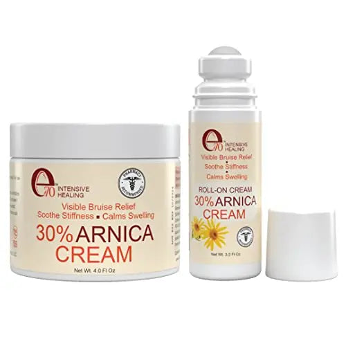 e70 Arnica Cream & Roll-On for Visible Bruise Relief, soothes Stiffness, Calms Swelling Formula e70 Au supplements