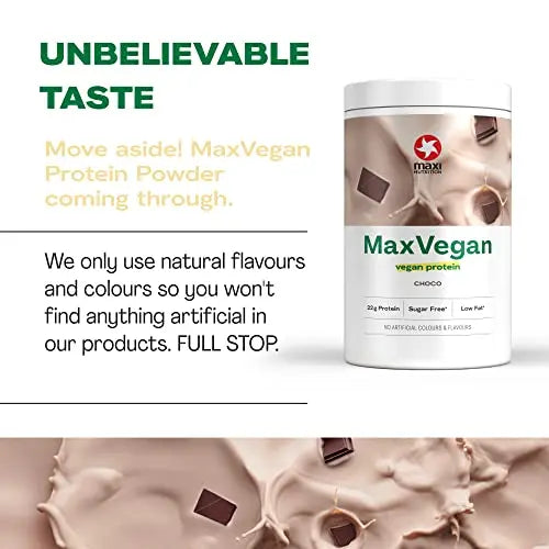 MaxiNutrition - MaxVegan Protein Powder, Chocolate - Plant Based Protein Food Supplement MaxiNutrition Au supplements
