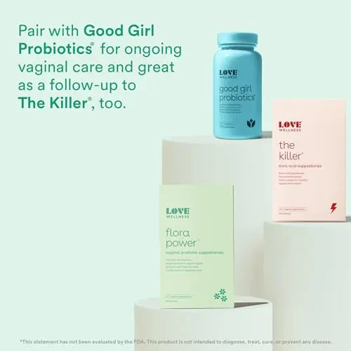 Love Wellness Vaginal Probiotic Suppositories, Flora Power | Fast-Acting Love Wellness Au supplements