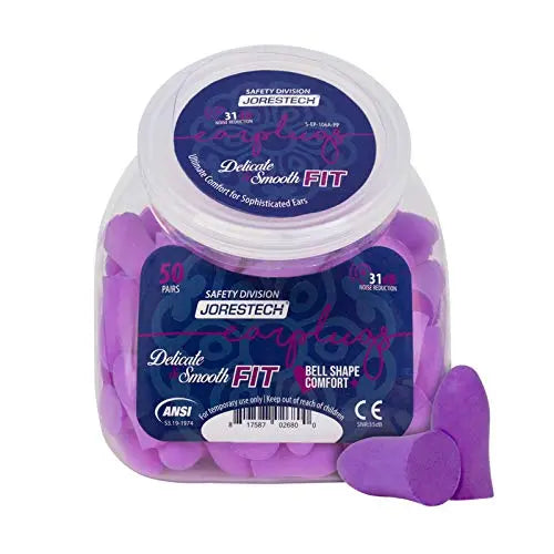 JORESTECH Safety Earplugs Purple Ultra Soft Foam Small/Slim SNR 35 dB Comfortable JORESTECH Au supplements