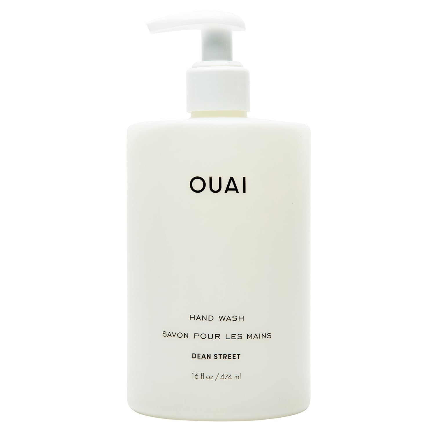 OUAI Hand Wash, Dean Street - Liquid Hand Soap with Jojoba, Avocado, & Rose Hip Oil for Replenished Skin - Gentle Exfoliating Kitchen & Bathroom Soap (16 Fl Oz) OUAI Au supplements