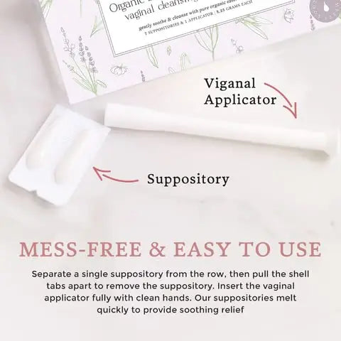 Femallay Organic Lavender and Tea Tree Oil Vaginal Cleansing Suppositories for Hygiene Femallay Au supplements