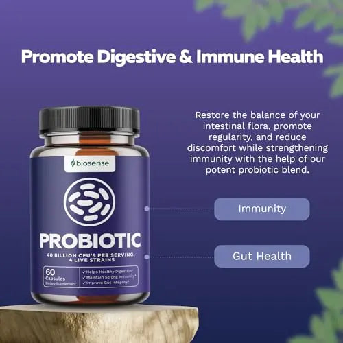 Colon Health Probiotic and Prebiotic Capsules - Gut Health Prebiotics and Probiotics Bio Sense Au supplements