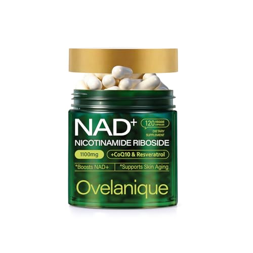 Ovelanique NAD Supplement with Nicotinamide Riboside & Resveratrol |NMNH Supplement Alternative| NAD+ Complex with Quercetin Phytosome & CoQ10 | Liposomal Delivery,120 Capsules(Packaging May Vary) Ovelanique Au supplements
