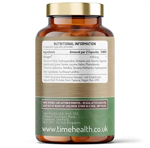 Vollagen® Advanced Vegan Collagen - 18 Amino Acid Complex in Ratio of Collagen Time Health Au supplements