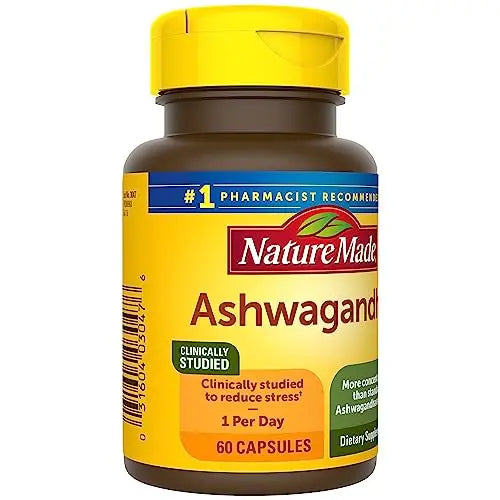 Nature Made Ashwagandha Capsules 125mg for Stress Support, 60 Capsules, 60 Day Supply Nature Made Au supplements