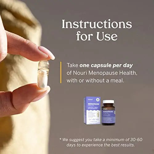 Nouri Menopause Health Probiotic, Menopause Relief for Women - Resveratrol Capsules Nouri Au supplements