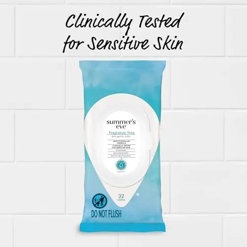 Summer's Eve Fragrance Free Gentle Daily Feminine Wipes, Removes Odor, pH balanced, 32 Count, 4 Pack Summer's Eve Au supplements