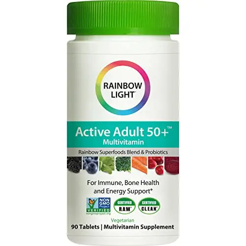 Rainbow Light Adult Multivitamin, Vitamins C & Zinc, B Complex & Choline, Calcium & Vitamin D Supports Bone Health Rainbow Light Au supplements