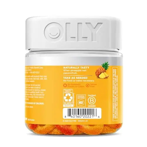 OLLY Post-Game Recover Workout Gummy Rings, Vitamin D, Turmeric, Electrolytes, Pineapple OLLY Au supplements