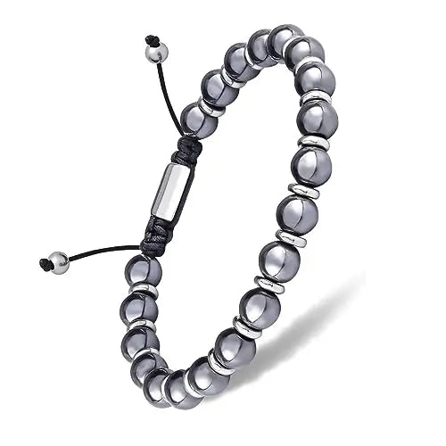 CARITATE Magnetic Hematite Bracelet for Women and Men, Healing Energy Beaded Bracelet CARITATE Au supplements