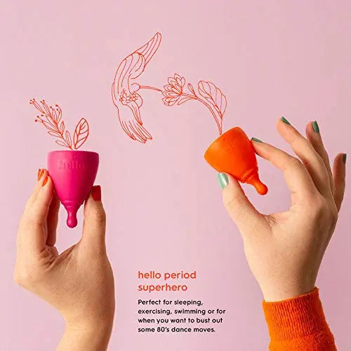The Hello Cup Extra Small Menstrual Cup, BPA Free, Reusable, Hypoallergenic, Recyclable THE HELLO CUP Au supplements