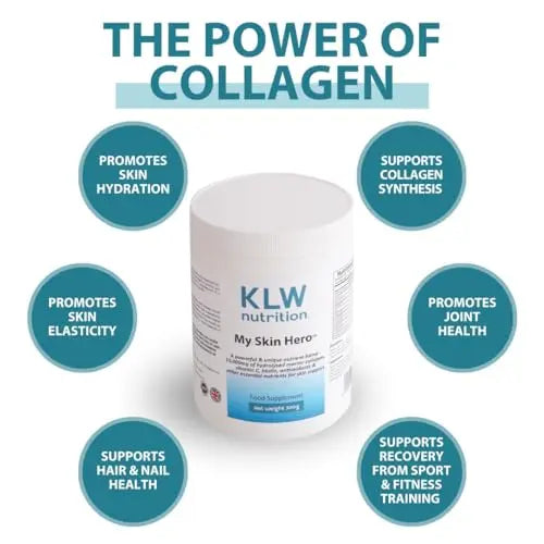 Marine Collagen Powder 10,000mg - with Vitamin C, Zinc, Biotin, Hyaluronic Acid - No fillers, sweeteners or additives KLW Nutrition Au supplements