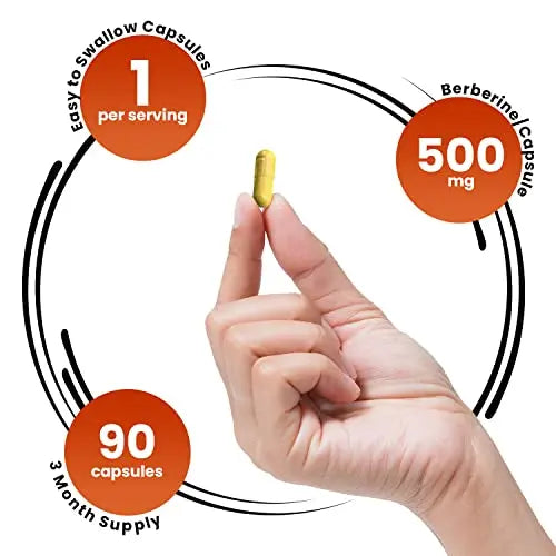 GENEX Berberine HCl 500mg (90 Capsules) | Powerful AMPK Activator, Supports Heart Genex Formulas Au supplements
