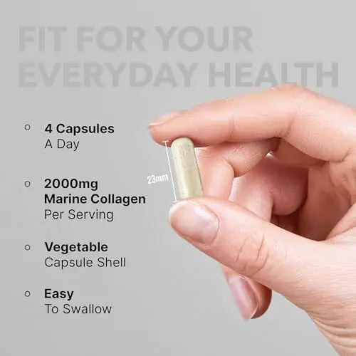 Fitimins Marine Collagen Capsules, 2000mg with Hyaluronic Acid & Vitamin C Fitimins Au supplements