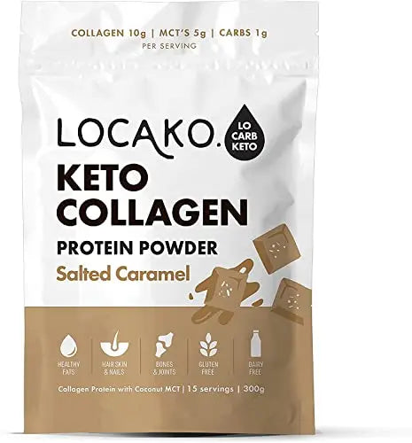 Locako Keto Collagen Protein Powder 300g Salted Caramel LOCAKO Au supplements