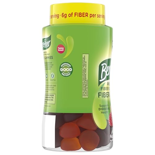 Benefiber Prebiotic GLP-1 Friendly Fiber Supplement Gummies for Digestive Health, Assorted Fruit Flavor - 81 Count