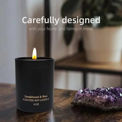 Sandalwood Rose Scented Candles, Christmas Birthday Candle Gifts for Women, Best Friends Kelly's Custom Candles Au supplements
