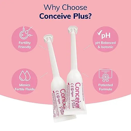 Conceive Plus Fertility Lubricant in Pre-Filled Applicators, Fertility Friendly Lube for Couples Trying CONCEIVE PLUS Au supplements