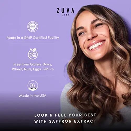 Saffron Supplements - 100% Pure Saffron Extract Mood Enhancer for Women and Men ZuvaLabs Au supplements