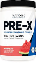 Nutricost Pre-Workout Xtreme, Watermelon, 30 Servings, Vegetarian, Non-GMO and Gluten Nutricost Au supplements