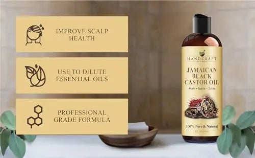 Handcraft Blends Jamaican Black Castor Oil for Hair Growth, Eyelashes and Eyebrows - 100% Pure Handcraft Blends Au supplements