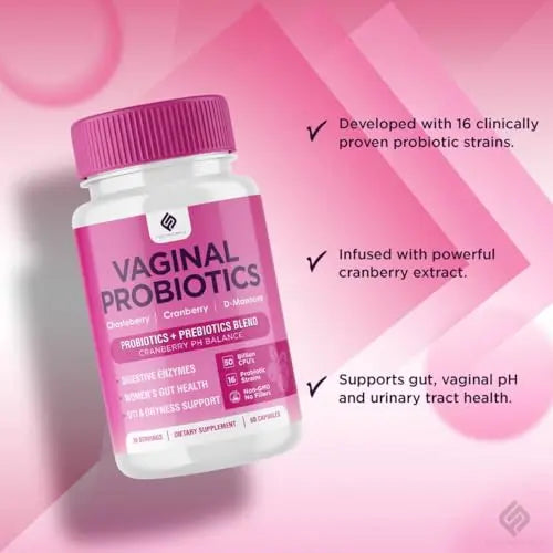 Vaginal Probiotics for Women Digestive Enzymes Gut Health PH Balance Pills, Women's Fuze Naturals Au supplements
