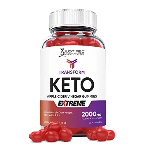 Transform Keto ACV Gummies Extreme Formula 2000MG Vegan Non GMO with Pomegranate Justified Laboratories Au supplements
