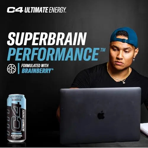 C4 Ultimate Sugar Free Energy Drink 16oz (Pack of 12) | Arctic Snow Cone | Pre Workout Cellucor Au supplements