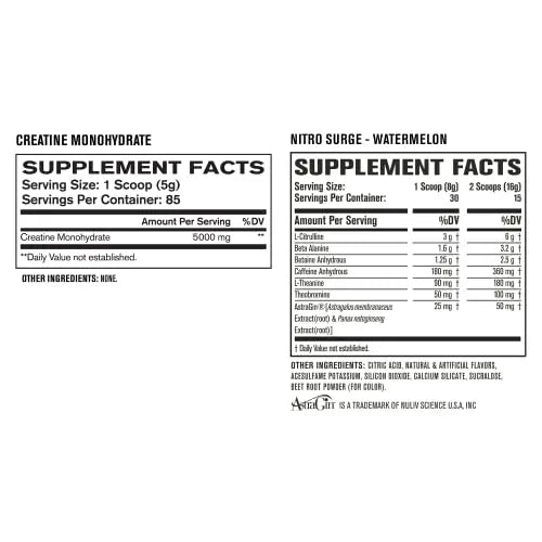 Nitrosurge Pre-Workout & Creatine Monohydrate - Pre Workout Powder With Creatine Jacked Factory Au supplements