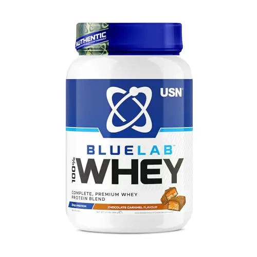 USN Blue Lab Whey Protein Powder: Chocolate Caramel - Whey Protein 2kg - Post-Workout USN Au supplements