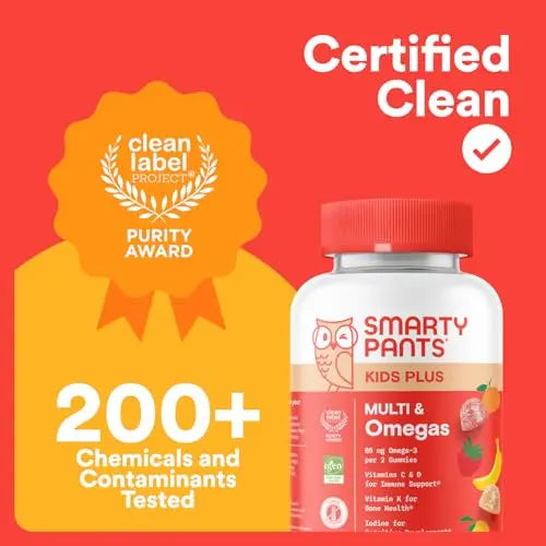SmartyPants Kids Multivitamin Gummies - Improved Formula: Omega 3 (DHA/EPA), Vitamins D3, C, B12, B6, Vitamin A, K & Zinc SmartyPants Au supplements
