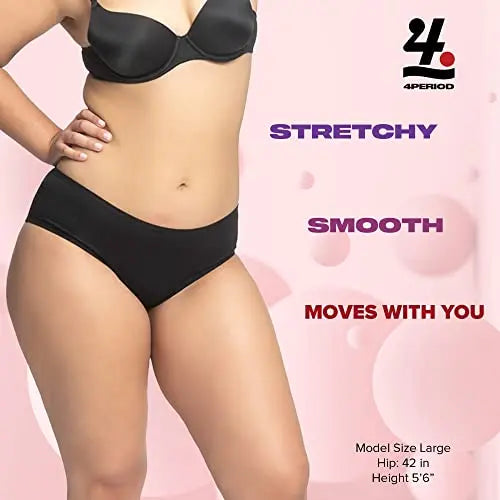 4period High Absorbency for Heavy Flow Period Panties; Leakproof, for Teens and Women (3 Black, X-Large) 4period Au supplements