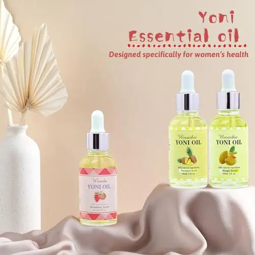 3 Packs Yoni Oil for Women, 100% Natural Feminine Oil Intimate Deodorant for Women, Eliminates Odor Wovarkie Au supplements