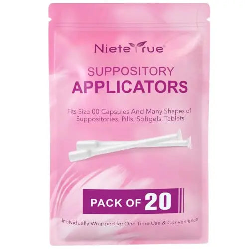 Nieteyrue 20-Packs Suppository Applicators for Women, Disposable, Individually Wrapped Nieteyrue Au supplements