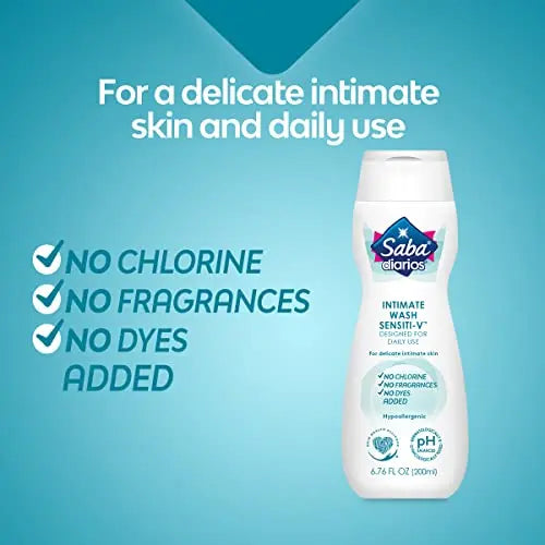 Saba Sensiti-V Intimate Wash, Feminine Hygiene Wash, 6.76 fl oz (Pack of 6) Saba Au supplements