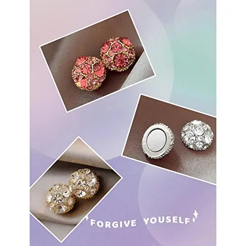 Dorina Ear Acupressure Magnetherapy Detoxi Earrings Set,Magnetic Lymphatic Cubic Zirconia Atiptu Au supplements