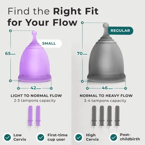 Ecoblossom Complete Menstrual Cup Kit - Small & Large Reusable Period Cups, Silicone Sterilizer EcoBlossom Au supplements