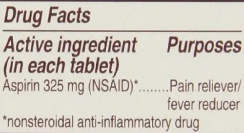 Genuine Bayer Aspirin 325mg Tablets, 50-Count (Pack of 2) Bayer Au supplements