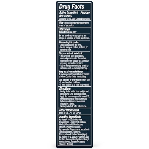 Promescent Desensitizing Delay Spray for Men Clinically Proven to Help You Last Longer in Bed - Better Maximized Sensation + Prolonged Climax for Him,7.4ml Promescent Au supplements